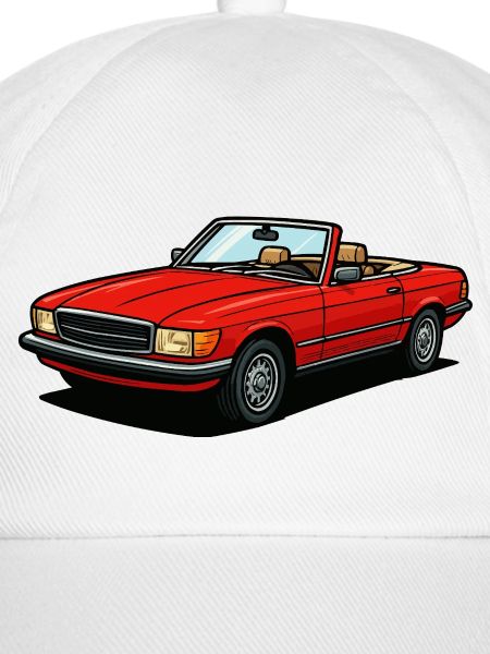 Rotes Cabrio Offenes Dach
