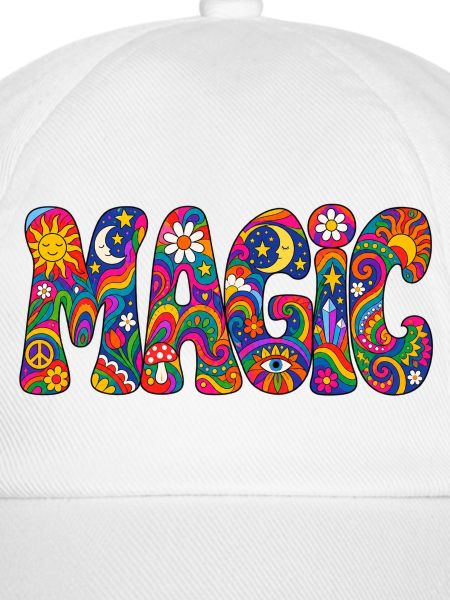Magischer Psychedelic Schriftzug