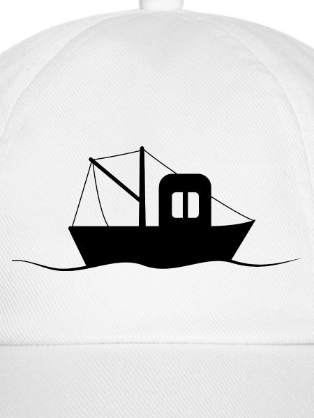 Fischkutter Silhouette, kleines Schiff