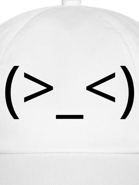 Frustriertes Emoticon (>_<) argh Kaomoji