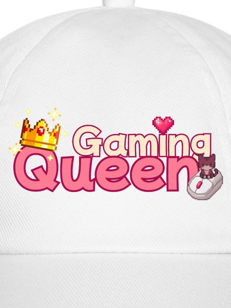 Gaming Queen Pixel Art Crown