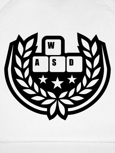 Computer WASD Lorbeerkranz Sterne