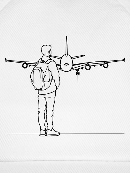 Plane Spotter Zeichnung