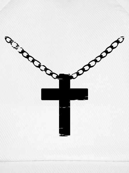 Kreuz mit Kette used look