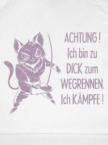 Dicke Katze, zu dick zum Wegrennen