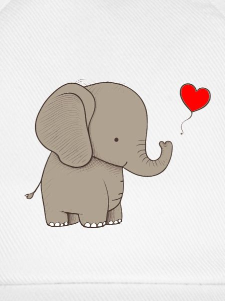 Elefant mit Herz Geschenk