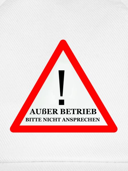 Warnschild: Nicht Ansprechen