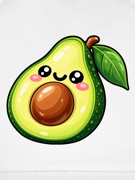 Kawaii Avocado Lächeln