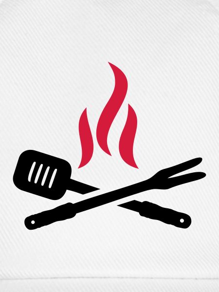 Grillbesteck mit Flammen