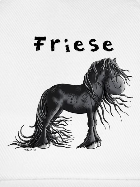 Niedliches Friesenpferd