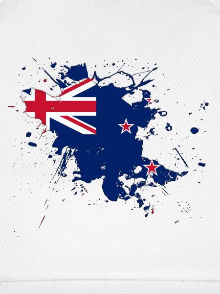 Neuseeland Flagge als Farbklecks