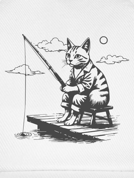 Nächtlicher Katzenangler