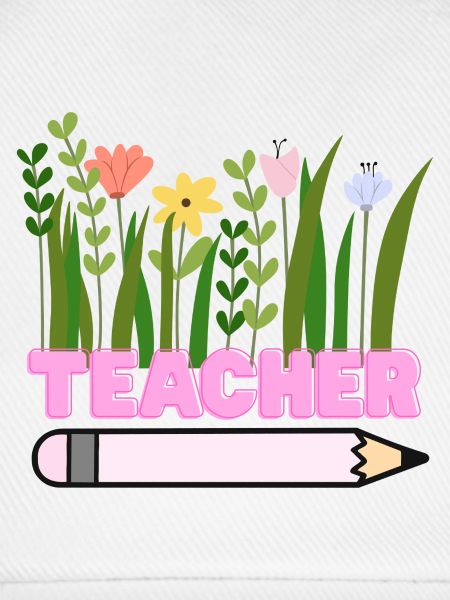 Lehrerblumen mit Bleistift
