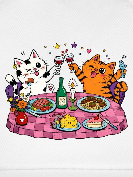 Katzenfest am Esstisch