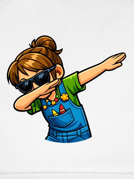 Dabbing Kindergärtnerin