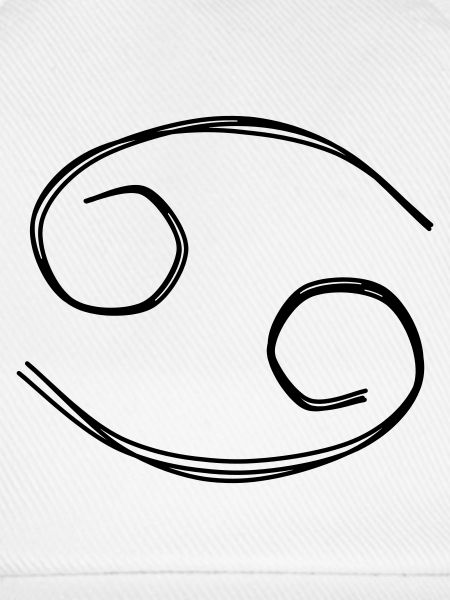 Sternzeichen Krebs handgezeichnet
