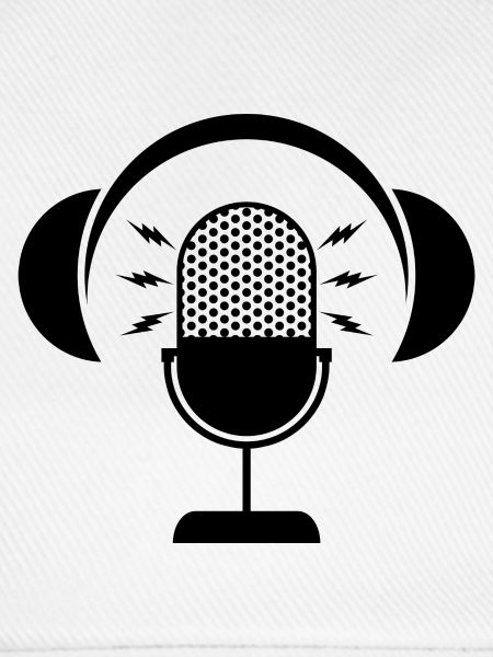 Podcast-Mikrofon & Kopfhörer