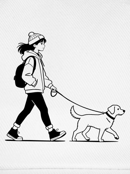 Gassi gehen mit dem Hund
