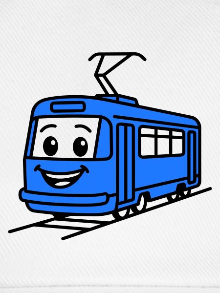 Straßenbahn-Cartoon
