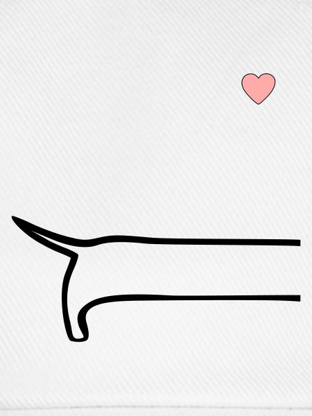 Minimalistisch Hunde Rücken