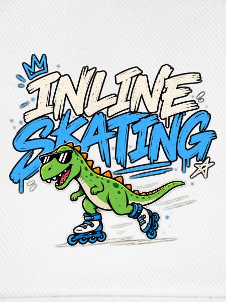 Inline Skating Dino auf Inlinern