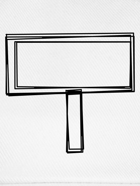 Ortstafel handgezeichnet