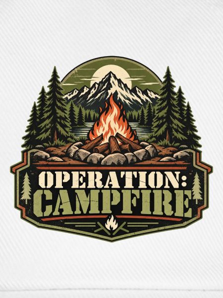 Operation: Campfire – Retro-Lagerfeuermotiv
