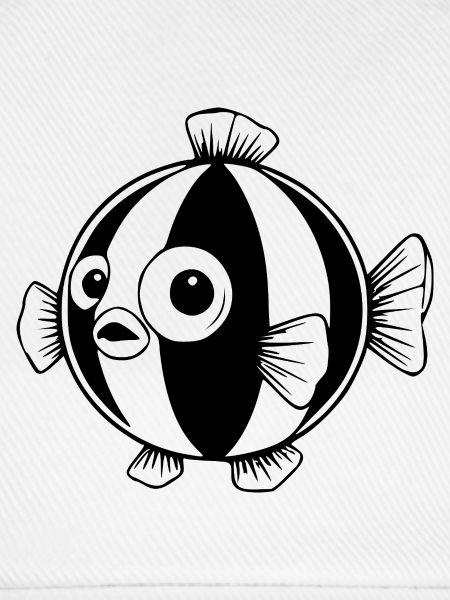 Lustiger Comic Kugelfisch Geschenk 