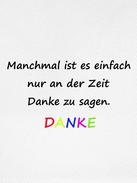 Danke sagen