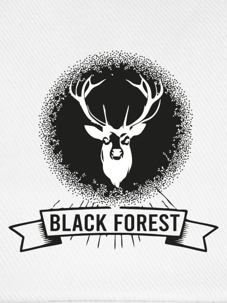 Dunkler Wald Hirsch Motiv