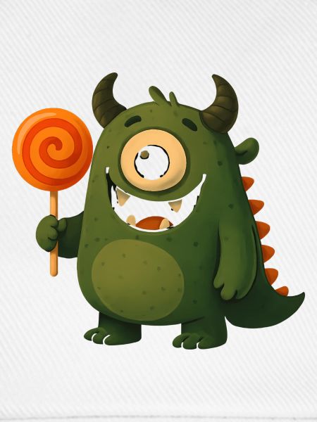 Kulleraugen Monster mit Lutscher