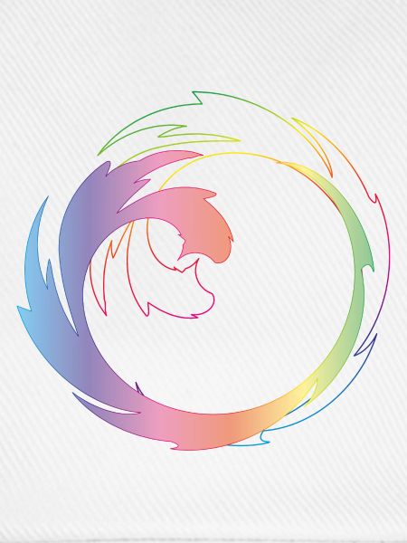 Kreativer Farbkreis als dynamischer Designrahmen