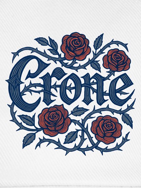 George Roses mit Dornenranken