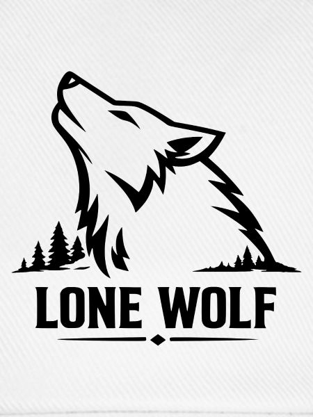 Lone Wolf Heulender Wolf Wolfskopf Design