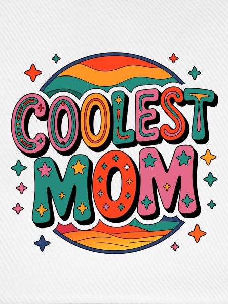 Coolste Mama Retro Regenbogen