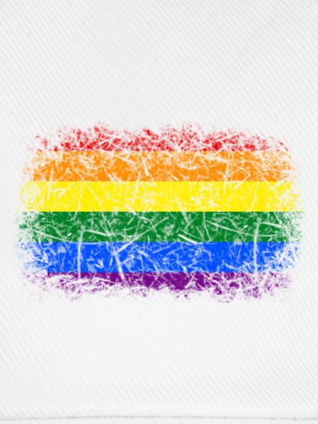 Regenbogenfahne Used Look