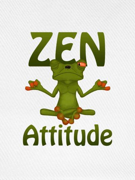 Frog Zen Attitude