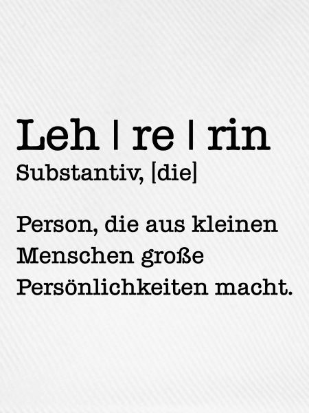 Lehrerin Geschenk Student Schule
