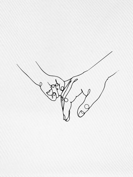 Baby Hand halten
