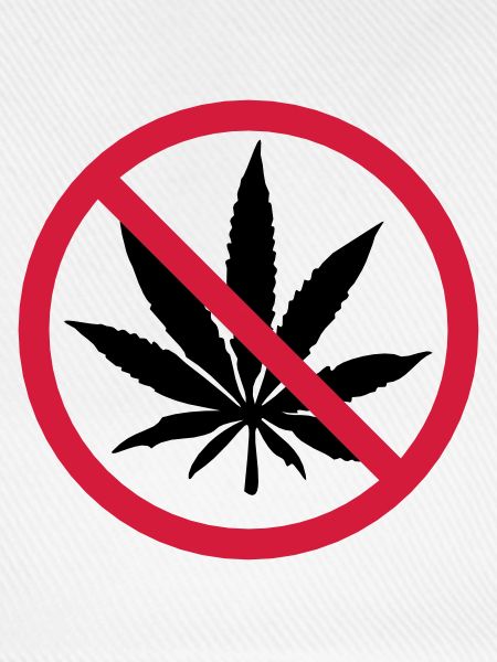Weed Verboten Schild