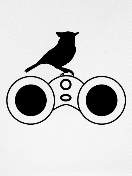 Fernglas mit Vogel