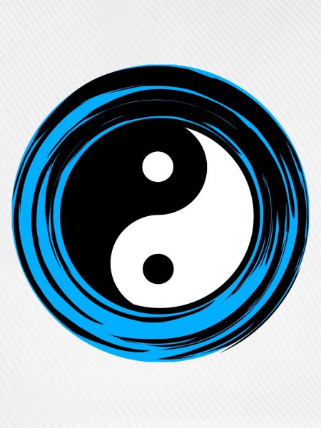 Yin-Yang Blau