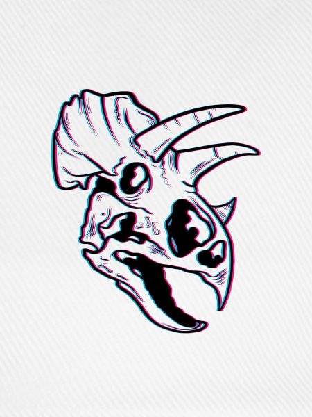 Triceratops verschwommener Effekt