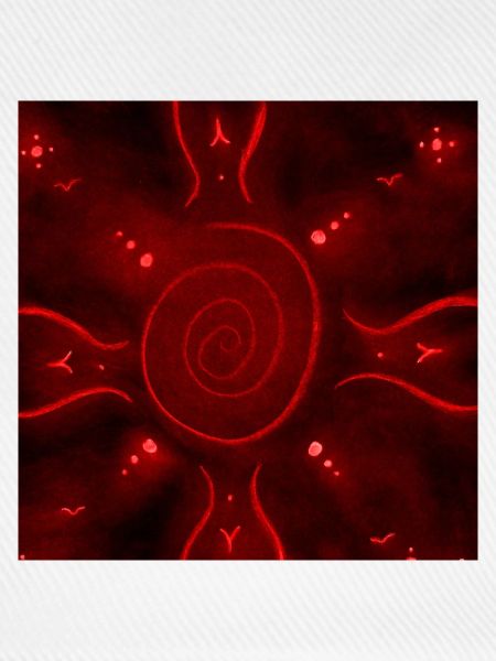 SONNIGES ROTES MANDALA