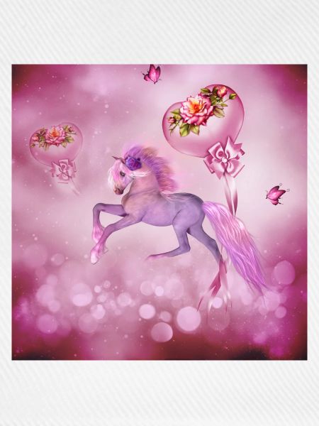 Wunderschönes Fantasy-Fohlen mit Herzen.