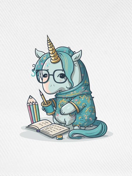 Einhorn-Kalligraph