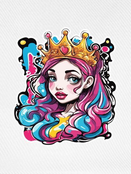 Prinzessin / Frau / Mädchen / Dame / Comic