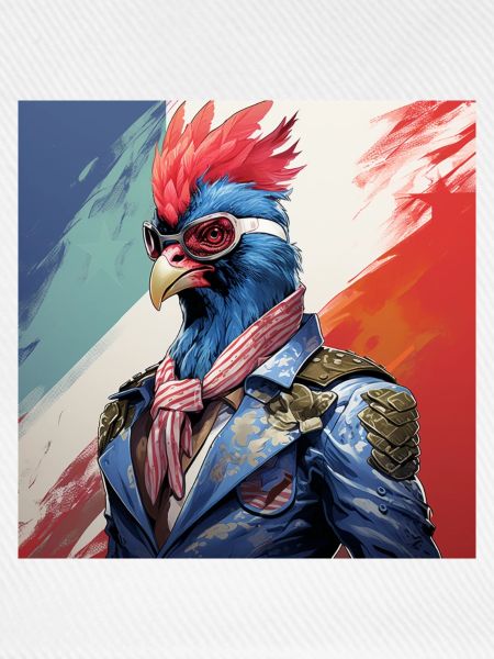 Funky Hahn Stilvolle Illustration