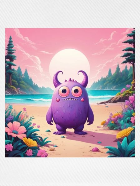 Kleines Monster am Strand