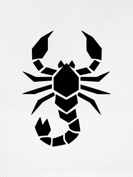 Abstrakter Skorpion Sternzeichen Tierkunst